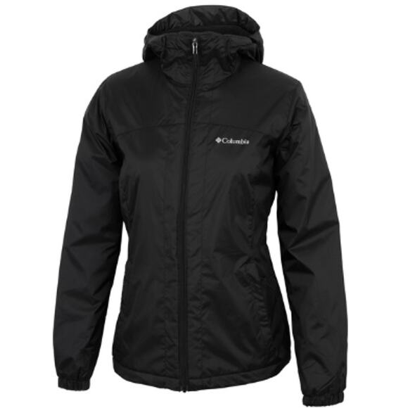 Columbia Switchback II black sherpa lined winter jacket hooded Medium - Picture 1 of 8